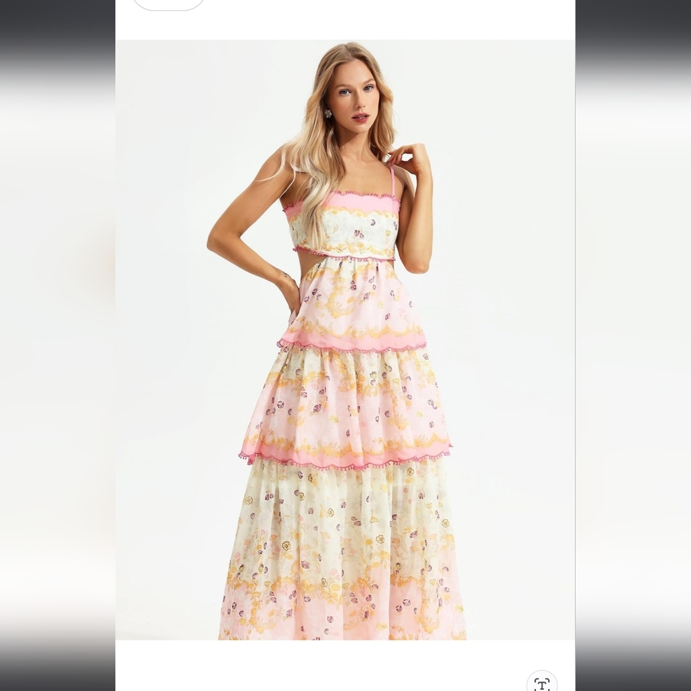 Floral Tiered Maxi Dress